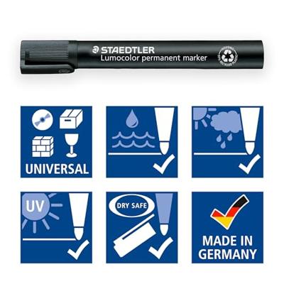 Staedtler set van 4 permanent marker stiften