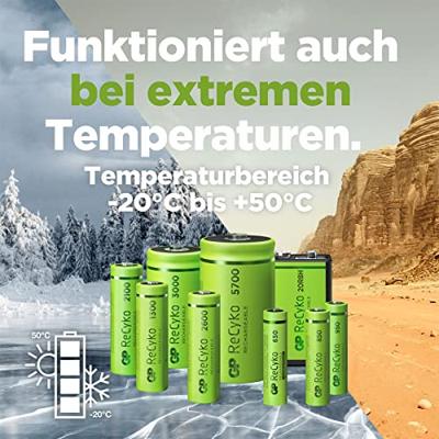 GP AA oplaadbare batterijen NiMH 2100 mAh ReCyko 1.2 V (8 stuks)
