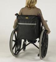 Rolstoeltas standaard | Splash | Afmetingen 40 x 45 x 10 cm | Reflecterende veiligheidsstrip | Zwart | PR34053 - thumbnail