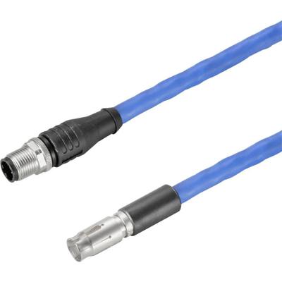 Weidmüller 2451140500 Sensor/actuator dataconnector, geassembleerd M12 Aantal polen (sensoren): 8 Stekker, recht, Bus, recht 5.00 m 1 stuk(s)