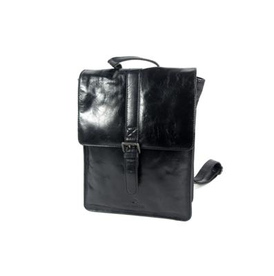 PORTO dames rugzak met klep midi zwart