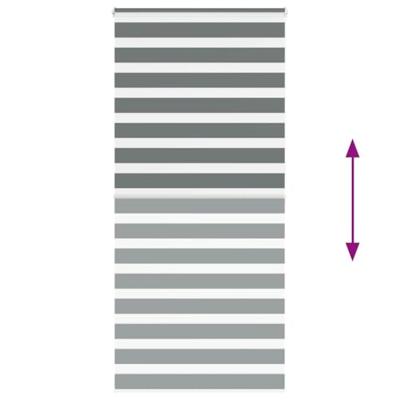 Zebra rolgordijn 105x200 cm stofbreedte 100,9 cm donkergrijs Zebra rolgordijn 105x200 cm stofbreedte 100,9 cm donkergrijs