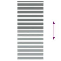 Zebra rolgordijn 105x200 cm stofbreedte 100,9 cm donkergrijs - thumbnail