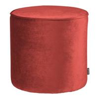 WOOOD Poef 'Sara' Hoog, Velvet, kleur Raspberry - thumbnail