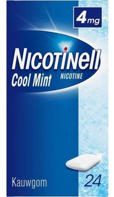 Nicotinell Kauwgom cool mint 4mg 24 Stuks
