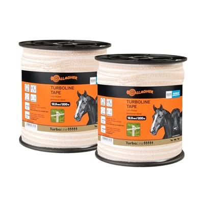 Gallagher Duopack TurboLine lint 12,5mm wit 2x200m - 079445 079445