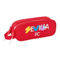 Pennenetui met 2 vakken Sevilla Fútbol Club Rood 21 x 8 x 6 cm - thumbnail