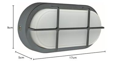 Led Bulkhead 7W 4000K 680 lumen ovaal zwart 175x90x46mm Schwabe Led Bulkhead 7W 4000K 680 lumen ovaal zwart 175x90x46mm Schwabe