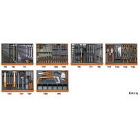 Beta 5904VI/3T Assortiment van 142 gereedschappen voor industrieel onderhoud in voorgevormde ABS inlegbakken - 059041168 059041168 - thumbnail
