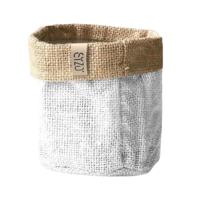 Sizo Waterdichte Plantenzak van Jute 25 cm Wit - thumbnail