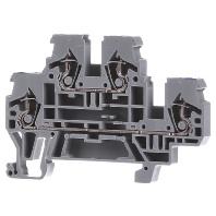 WAGO 870-502 Doorgangsklem 2-etages 5 mm Spanveer Toewijzing: N, L Grijs 50 stuk(s)