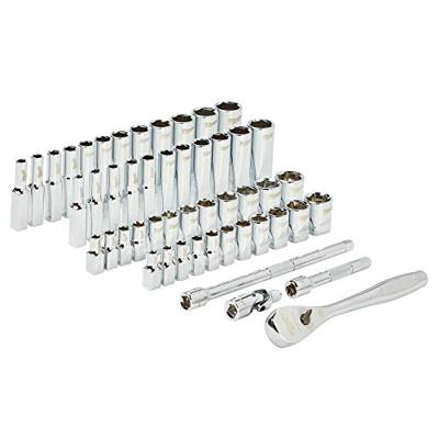 Milwaukee Ratel + doppen set 1/4 50 pc Drive Ratchet. + Dopsleutelset SAE + Metric - 4932464944 - thumbnail