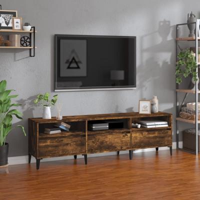 Tv-meubel 150x30x44,5 cm bewerkt hout gerookt eikenkleurig