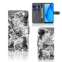 Telefoonhoesje met Naam Huawei P40 Lite Skulls Angel - thumbnail