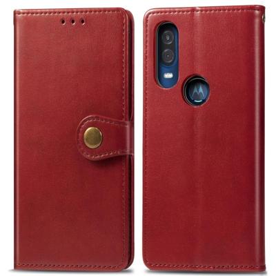 Retro effen kleur lederen gesp mobiele telefoon bescherming lederen draagtas met Lanyard & fotolijstjes & kaartsleuf & portemonnee & beugel functie vo