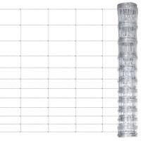 VidaXL Hek 50 m 150 cm gegalvaniseerd staal zilverkleurig - thumbnail