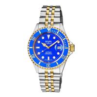 Gevril Men&apos;s Wall Street Blue Dial Two Tone IP Gold Stainless Steel Bracelet Watch 4856B Heren Horloge - thumbnail