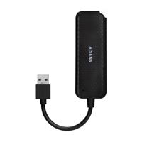 Hub USB Aisens A106-0713 Zwart (1 Stuks) - thumbnail