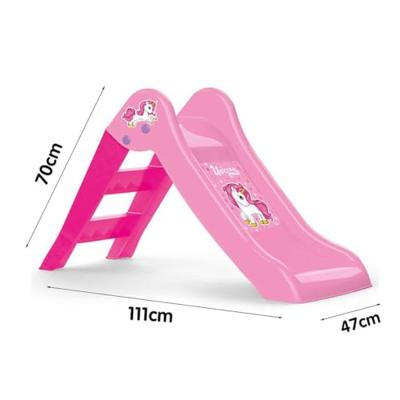 Dolu glijbaan 70x111x47cm unicorn roze Dolu glijbaan 70x111x47cm unicorn roze