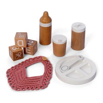 Houten Poppen eetset