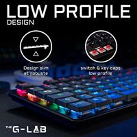 Bedrading gaming toetsenbord de g -lab low profile switch - rood - thumbnail