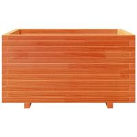 Plantenbak 90x60x49,5 cm massief grenenhout wasbruin - thumbnail