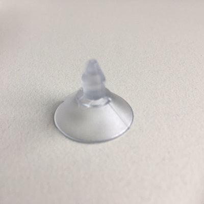 Zuignap transp 20 mm punt of pijl 100st