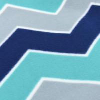 VidaXL Picknickkleed opvouwbaar golven 200x200 cm fluweel blauw - thumbnail