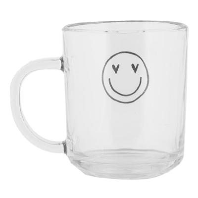 Clayre & Eef Theeglas smiley 200ml