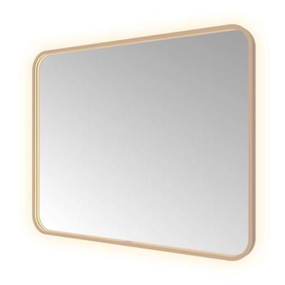 Hotbath &More Mirrors Soft Square LED Badkamerspiegel - Rechthoek - 80 x 100 cm - Geborsteld Koper Pvd