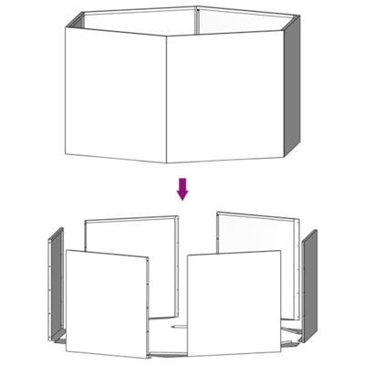VidaXL Plantenbak roestig 90x90x45 cm cortenstaal - thumbnail