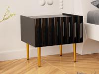 Nachtkastje ARCOSANTI 1 lade zwart - thumbnail