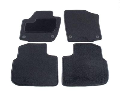 Automatten op maat - zwart stof - Skoda Rapid vanaf 2012