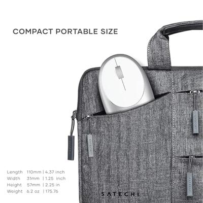 Satechi M1 Muis Bluetooth Optisch Zilver 1200 dpi - thumbnail