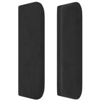 Hoofdbord LED 83x16x78/88 cm fluweel zwart - thumbnail