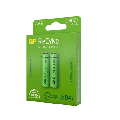 GP Chargeable Battery - AA 2600 mAh oplaadbaar - 3311583