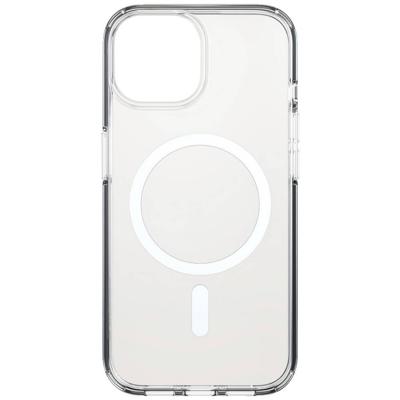 Black Rock Mag Clear Case Backcover Apple iPhone 15 Transparant MagSafe compatible, Stootbestendig