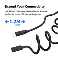 Akasa AK-CBUB70-12BK USB 3.2 Gen 2 10Gbps 100W USB Type-C 1.2m - thumbnail