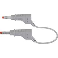 Stäubli XZG425/SIL Sicherheits-Messleitung Lamellenplug 4mm Lamellenplug 4mm 1.50m grey 1 pc(s) - thumbnail