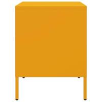 Nachtkastje 36x39x50,5 cm staal mosterdgeel - thumbnail