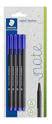 Staedtler triplus 334-3 BK4 Fineliner 4 stuk(s)