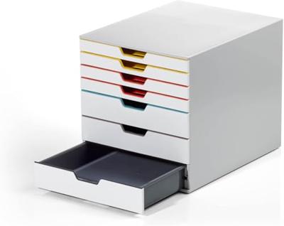 Durable VARICOLOR MIX 7 - 7627 762727 Ladebox Grijs DIN A4, DIN C4 Aantal lades: 7