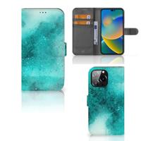 Hoesje iPhone 14 Pro Max Painting Blue - thumbnail