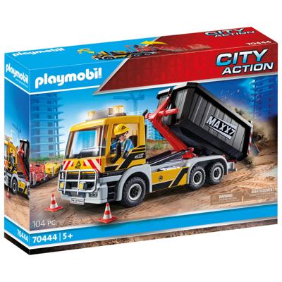 PLAYMOBIL City Action vrachtwagen met wissellaadbak 70444