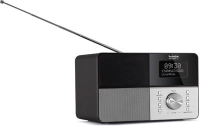 TechniSat Digitradio 306 DAB radio (DAB+, FM, AUX-ingang, hoofdtelefoonaansluiting, favorietengeheugen, wekker, verlicht display, klok en datumweergave) zwart