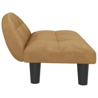 VidaXL Hondenmand 70x52x30 cm fluweel bruin - thumbnail