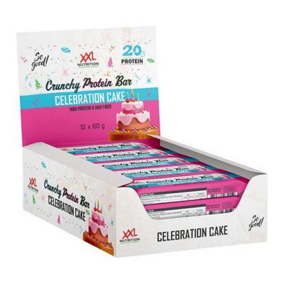 XXL Nutrition - Crunchy Protein Bar Celebration Cake - 12x 60g XXL Nutrition - Crunchy Protein Bar Celebration Cake - 12x 60g