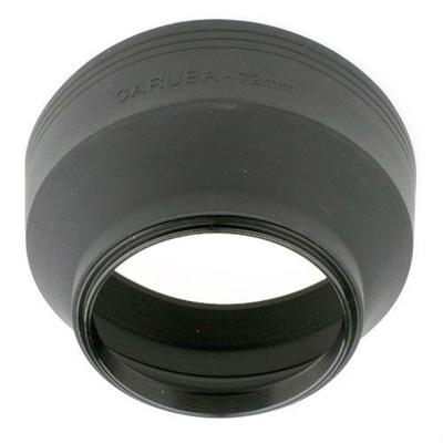 Caruba Rubberen Zonnekap - 3in1 - 72mm