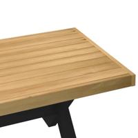 Salontafel NOAIN X-vormige poten 120x60x40 cm massief hout - thumbnail