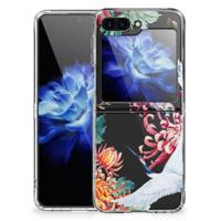 Samsung Galaxy Z Flip 5 | TPU Hoesje | Bird Flowers - thumbnail